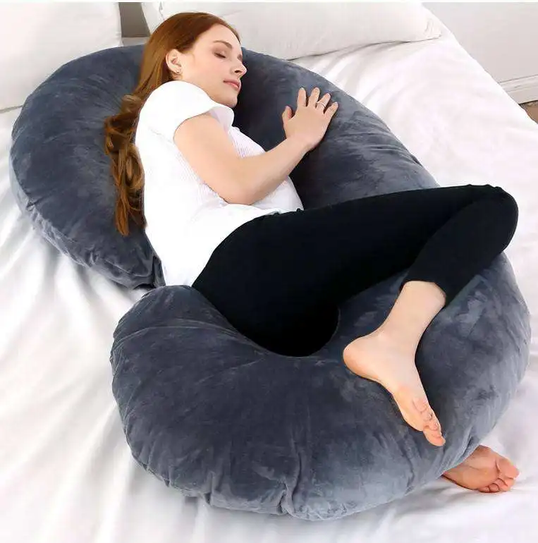 Soft-C-Shape-Women-Maternity-Body-Pregnant-Pregnancy-Pillow-With-Removeable-Cover