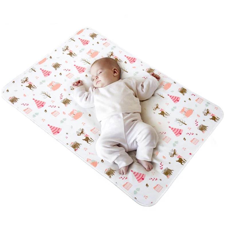 Soft-Cotton-Bed-Pads-Washable-Cot-Bedding-Mattress-Baby-Portable-Newborn-Changing-Pad-Mats