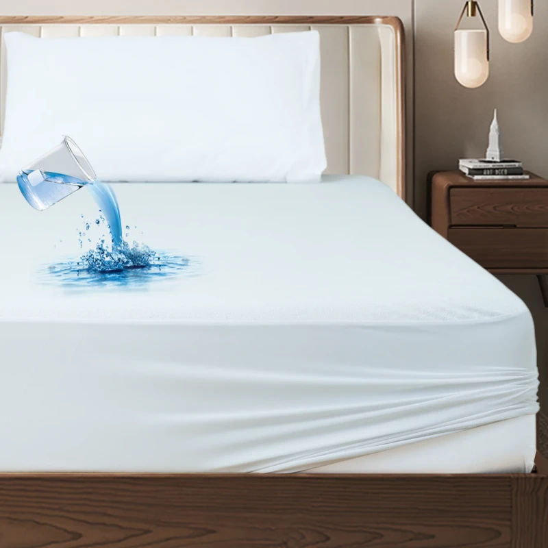 Soft-Cotton-Terry-Waterproof-Fitted-Mattress-Cover-Breathable-Mattress-Protector-Mattress-Pads-Bed-Cover