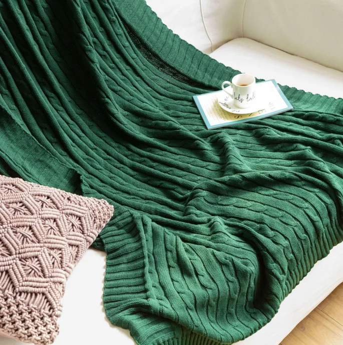 Soft-Cotton-Throw-Blanket-Home-Sofa-Bed-Decoration-Knitted-Blanket