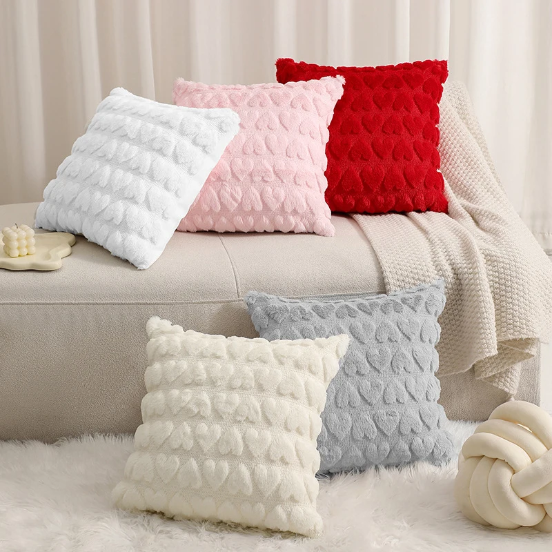 Soft-Cozy-Valentines-Day-Plush-Love-Throw-Pillow-Cover-Wedding-Decorative-Faux-Fur-Cushion-Cover