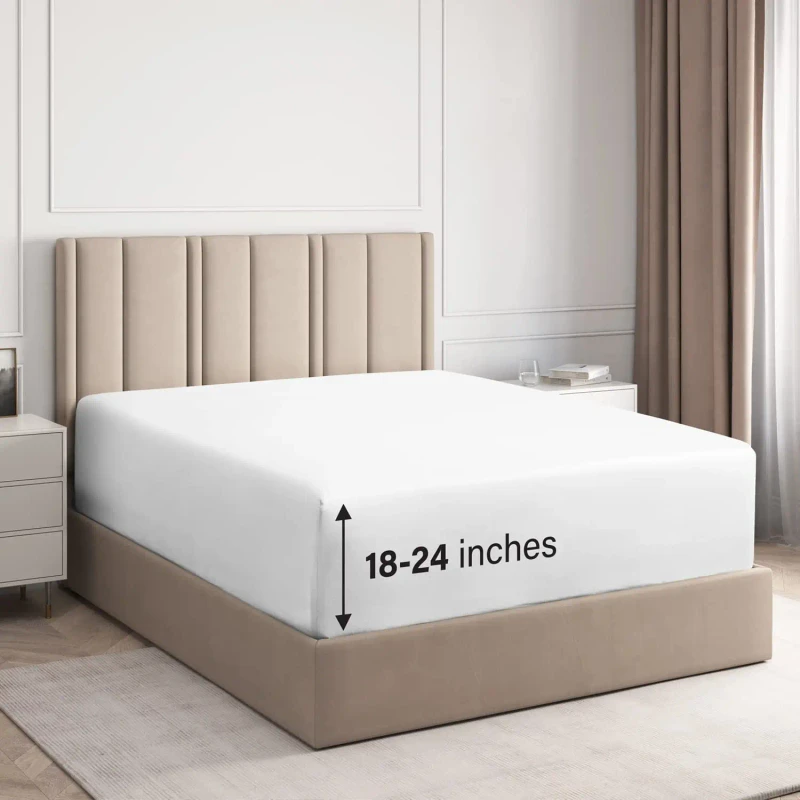 Soft-Double-Brushed-Microfiber-Ruffle-Bed-Skirt-Deep-Pockets-King-Size-Sheets