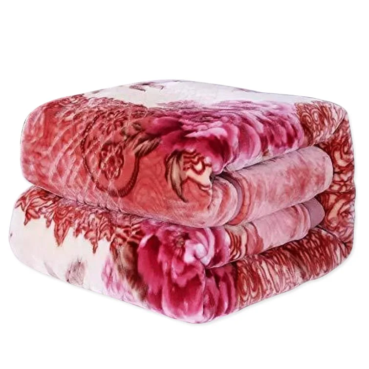 Soft-Double-Layer-Arab-Heavy-Winter-Blanket-King-Size-Luxury-2-Ply-Thick-Korean-Raschel-Mink-Blanket
