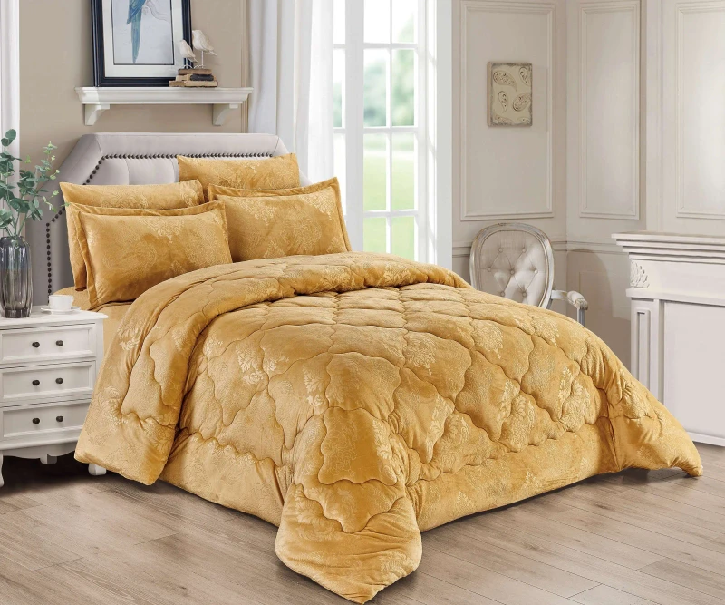 Soft-Fibre-Filling-300gsm-Oeko-Authentication-Crystal-Velvet-Comforter-Set-for-Winter-or-Middle-Eastern