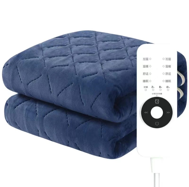 Soft-Fleece-Bed-Warmer-Blanket-Electric-Heated-Under-Blanket-for-Winter-110v-220v-Uk-Plug