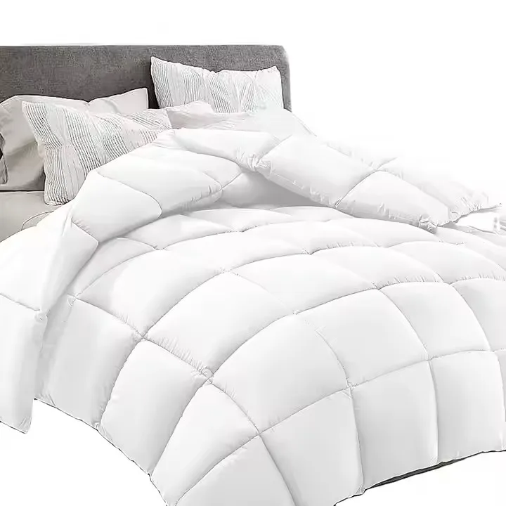 Soft-Fluffy-Breathable-Microfiber-Down-Bedding-Duvet-Winter-Quilt-Comforter