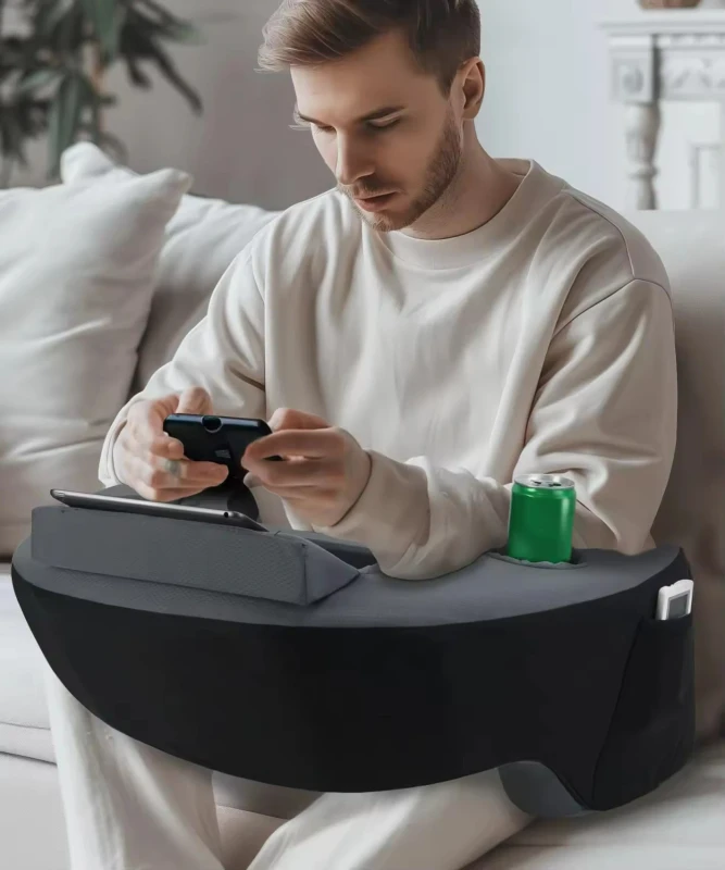 Soft-Lap-Desk-Pillow-Extra-Large-Memory-Foam-Reading-Pillow-with-Pocket-Arm-Rest-Pillow-can-Read-Work-Play-in-Bed-Sofa-and-Car