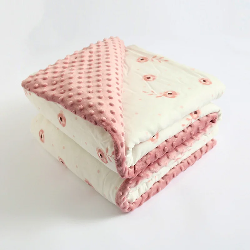 Soft-Minky-Dot-Kids-Swaddle-Baby-Blanket-Polka-Dot-Super-Soft-Blanket-for-Newborns