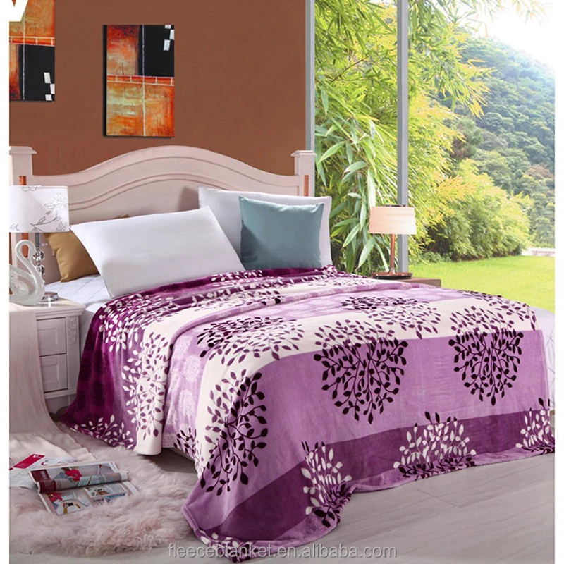 Soft-Nice-Handfeeling-Home-Use-100-Polyester-Flannel-Fleece-Throw-Blanket