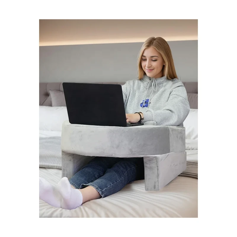 Soft-Reading-Arm-Rest-Lap-Desk-Pillow-Large-Pocket-Memory-Foam-Arm-Rest-Pillow-for-Adult-Gaming-Working