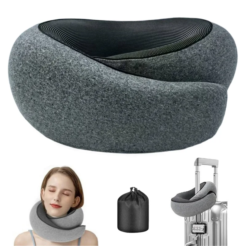 Soft-Supportive-Lightweight-Memory-Foam-Neck-Pillow-U-Shape-With-Washable-Cover-For-Long-Trips