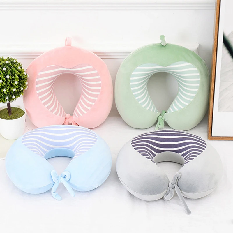 Soft-U-Shaped-Car-Neck-Pillow-Memory-Foam-Travel-Positioner