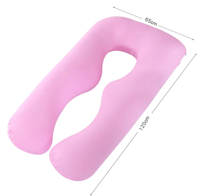 Soft-Women-U-Shape-Cotton-Full-Body-Maternity-Pillow