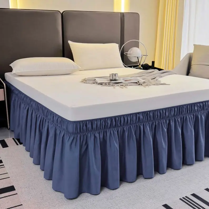 Solid-Color-Bed-Skirt-Fitted-Microfiber-Polyester-Bed-Skirt-Twin-Full-Queen-King-Size-for-Home-Bed-Skirt-Elastic-Band
