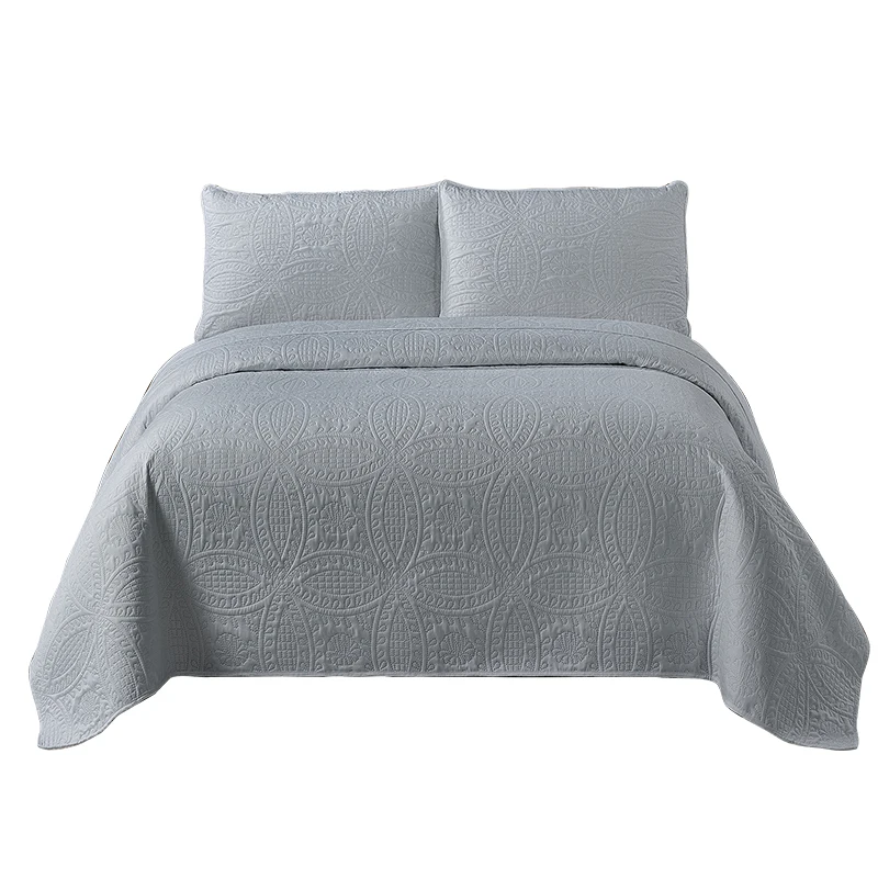 Solid-Color-Quilted-Bed-Cover-Comfortable-Bedspread-Coverlets-Soft-Comforter-Sets-Bedding-Luxury