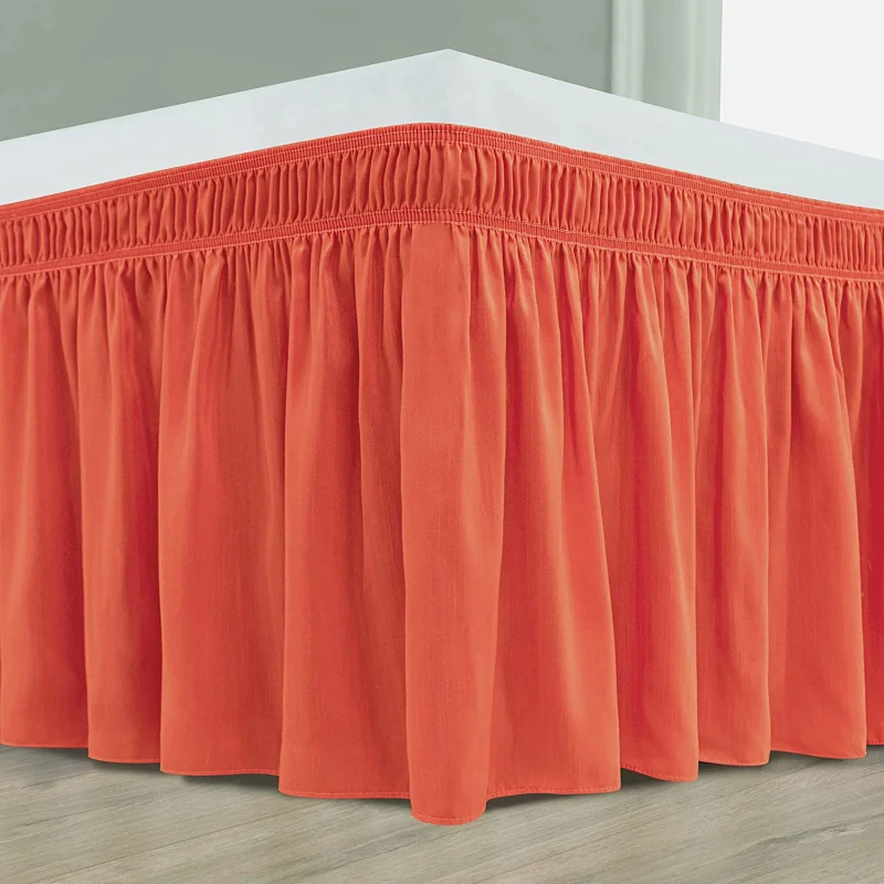 Solid-Colors-Customized-Luxury-Fabric-Machine-Washable-Microfiber-Bed-Skirt