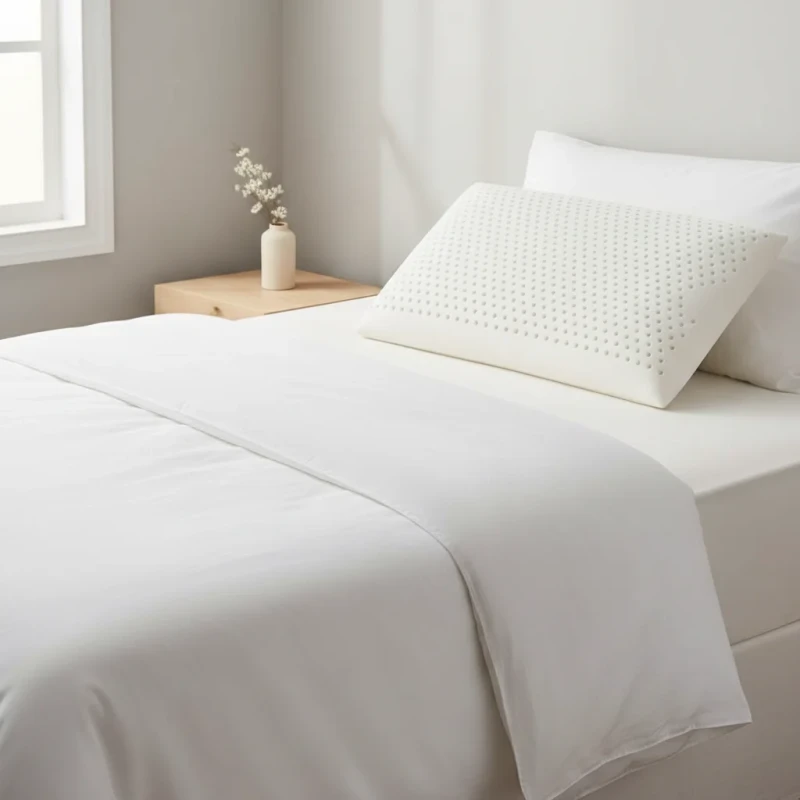 Solid-Comfortable-Memory-Foam-Pillow-Lightweight-Chamomile-Infused-Cooling-Soft-Washable-Bedding-Offers-Neck-Support
