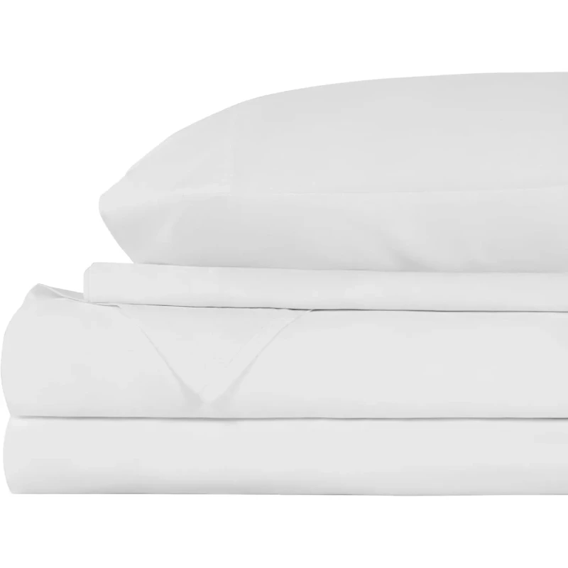 Solid-Plain-Bedding-Sheet-Set-FlatFitted-Sheet-Pillowcases-Bamboo-Satin-Like-Smooth-Skin-Friendly