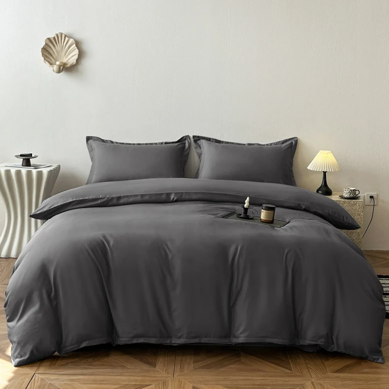 Solid-Plain-Pattern-Luxury-King-Size-Comforter-Sets-Bedding-Sets