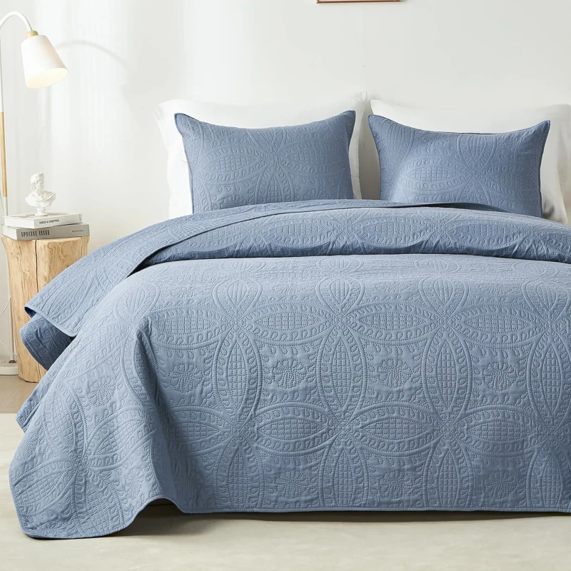 Solid-Ultrasonic-Quilt-Set-Lightweight-Soft-Bedspread-Coverlet-Quilting-Bed-Cover-for-All-Seasons-3-Piece-Set