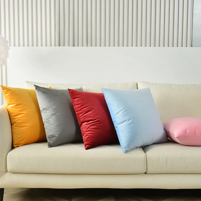 Solid-Velvet-Square-18x18-Throw-Pillow-Insert-Removable-Washable-Air-permeable-Customizable-Decorative-Cushion-for-Home-Hotel