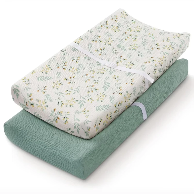 Solid-and-Cartoon-Patterned-Cotton-Reusable-Baby-Changing-Pad-Cover-Breathable-Velour-Disposable-Feature-Portable-for-Baby