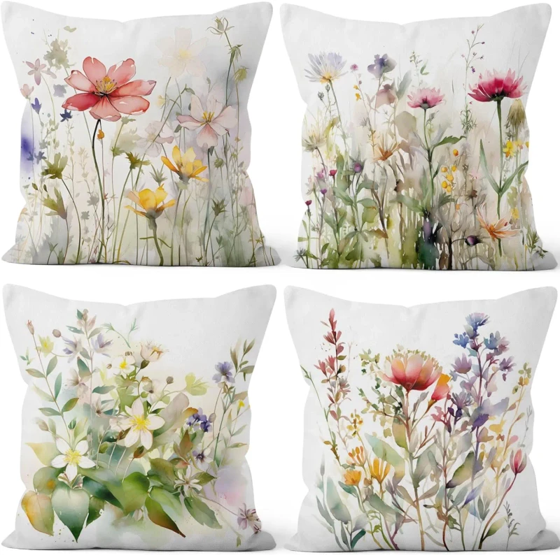 Spring-Flowers-Throw-Pillow-Covers-Floral-Plant-Modern-Decorative-Throw-Pillow-Case-Double-Side-Printed-Pillowcases-for-Sofa