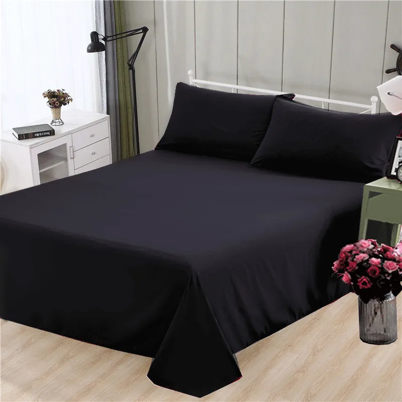 Spring-Summer-Autumn-1Pc-100-Polyester-Flat-Sheet-Solid-Color-High-Quality-Bed-Sheet-Various-Sizes-Can-Be-Customized