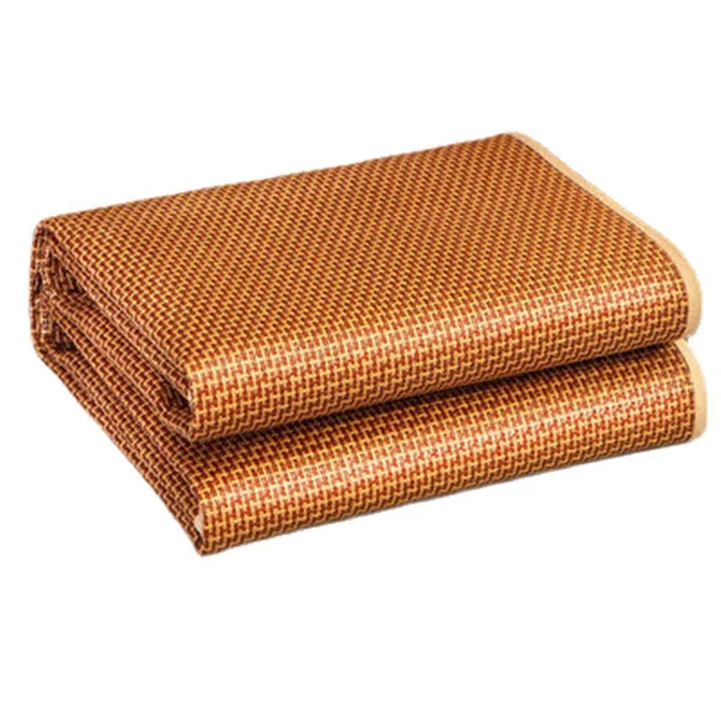 Square-Cooling-Bedding-Mat-Cold-Mat-Rattan-1.5m-1.8m-Thick-Bed-Single-Person-Foldable-Ice-Silk-Ice-Vine-Summer-Cold-Mat