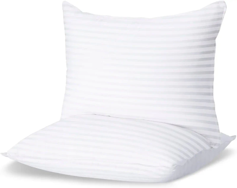 Standard-Size-Bed-Pillows-Set-of-2-Cooling-Down-Alternative-Firm-and-Soft-Marine-Pattern-Neck-Pillows-for-Comfortable-Sleep