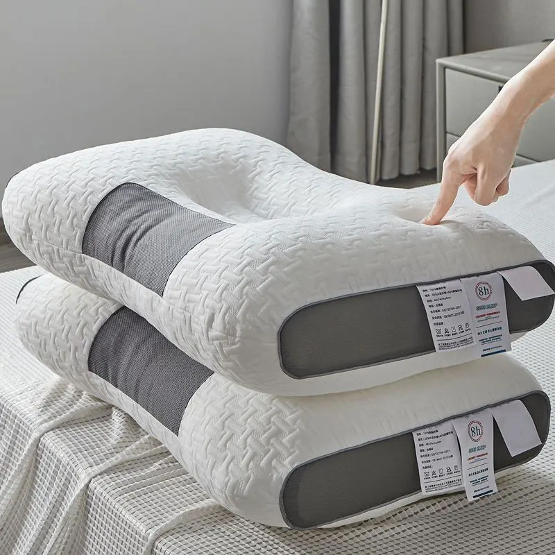 Stereoscopic-Shaping-Neck-Support-Pillow-Partition-Massage-Bed-Pillow