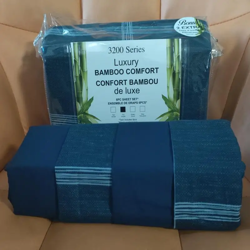 Striped-Printed-Duvet-Set-6-4pcs-500TC-PVC-Filling-Memory-Portable-Folded-Design-Hospital-Home