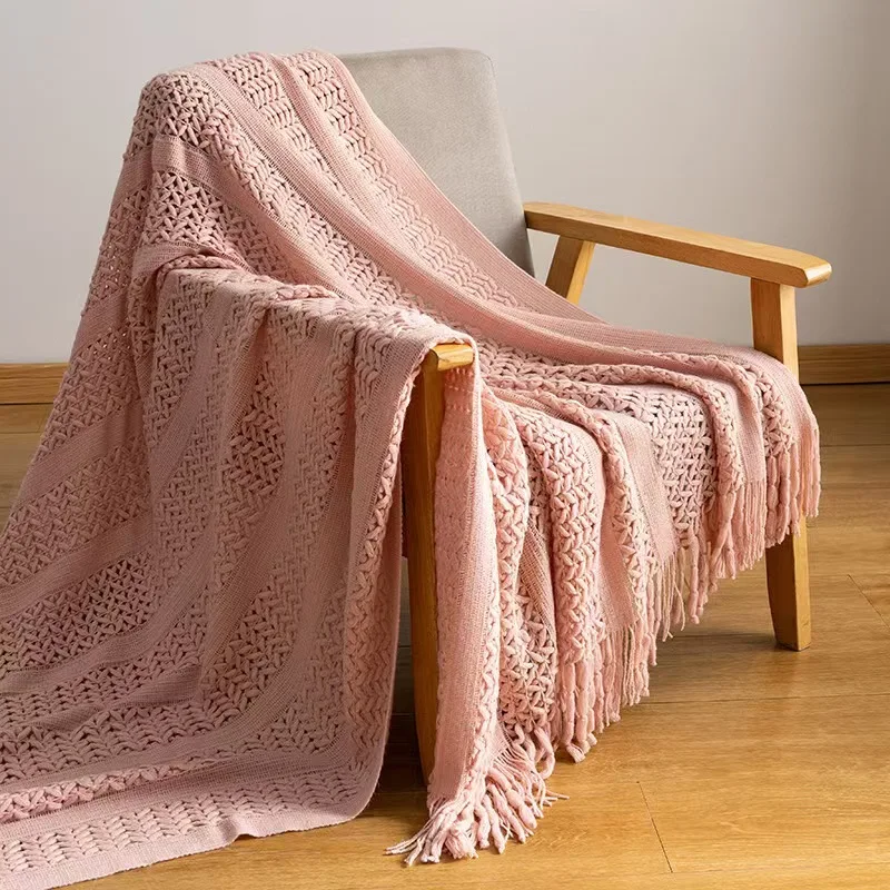 Summer-Acrylic-Tassels-Knitted-Throw-Blanket-Soft-Solid-Braid-Texture-for-Home-Decor-Breathable-Sofa-Bedding