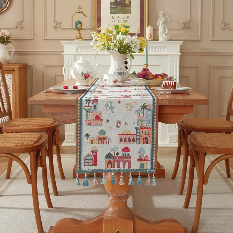 Summer-Annes-Moon-Festival-Bed-Runner-Colorful-Jacquard-Star-Light-Camel-Fasting-Tassel-Tablecloth-Table-Runner-2