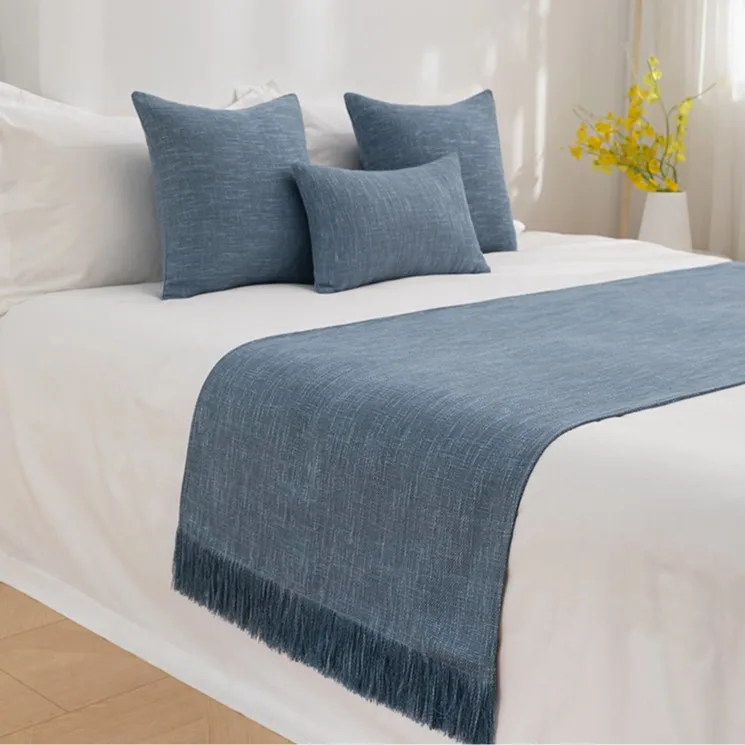 Summer-Annes-Solid-Color-Plain-Elegant-Hotel-Bed-Runner