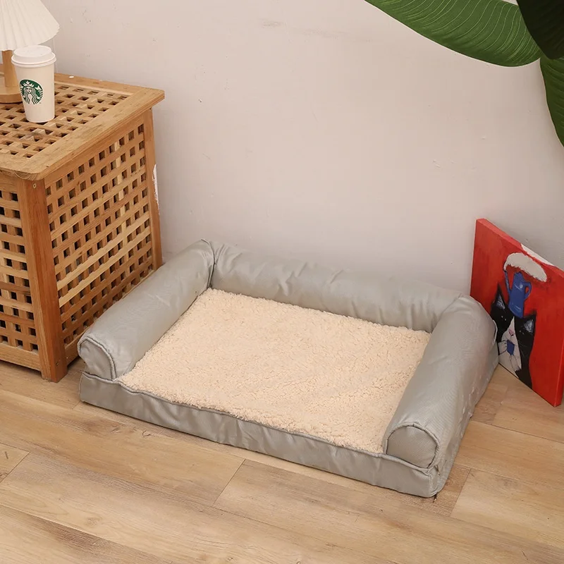 Summer-Breathable-Cotton-Linen-Cat-Bed-Mat-Comfortable-Square-Pet-Bed-Solid-Animal-Pattern-Detachable-Washable