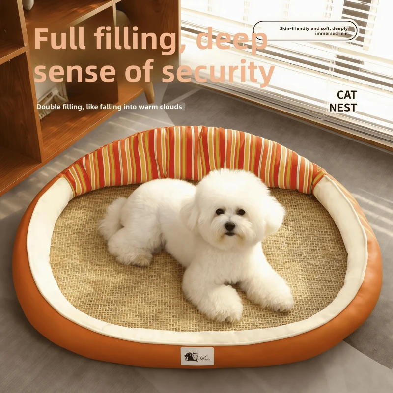 Summer-Cat-Dog-Beds-Pet-Cooling-Mats-Teddy-Small-Dog-Cushions-Mattresses-Breathable-Water-Washable-Cross-border