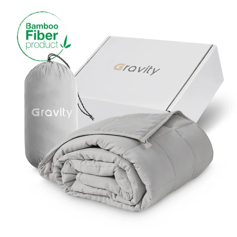 Summer-Cooling-15lbs-100-Bamboo-Fiber-Skin-friendly-Gravity-Cooling-Sleeping-Weighted-Blanket-For-Adults-Therapy