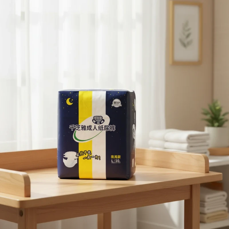 Super-Absorbent-Printed-Adult-Incontinence-Diapers-Thickened-Absorption-Layer-3D-Leak-Prevention-Secure-Waist-Leg-Cuffs-XL