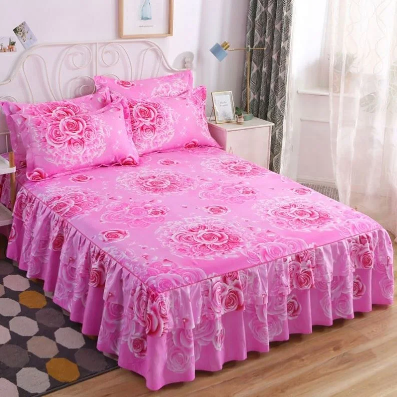 Super-King-Size-Fitted-Bed-Sheet-Set-3-Pcs-400TC-Eco-friendly-European-Style-Printed-Floral-Made-in-China