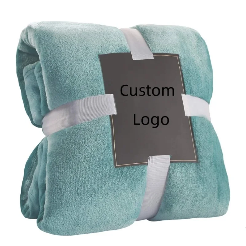 Super-Soft-210GSM-300GSM-Knit-Throw-Baby-Flannel-Fleece-Blanket