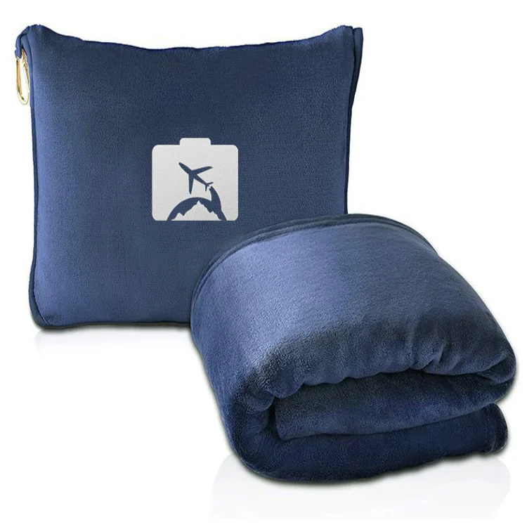 Super-Soft-Custom-Accept-2-in-1-Trip-Plane-Train-Portable-Bags-Pillowcase-Backpack-Travel-Blankets-Throws-With-Pillow-Set