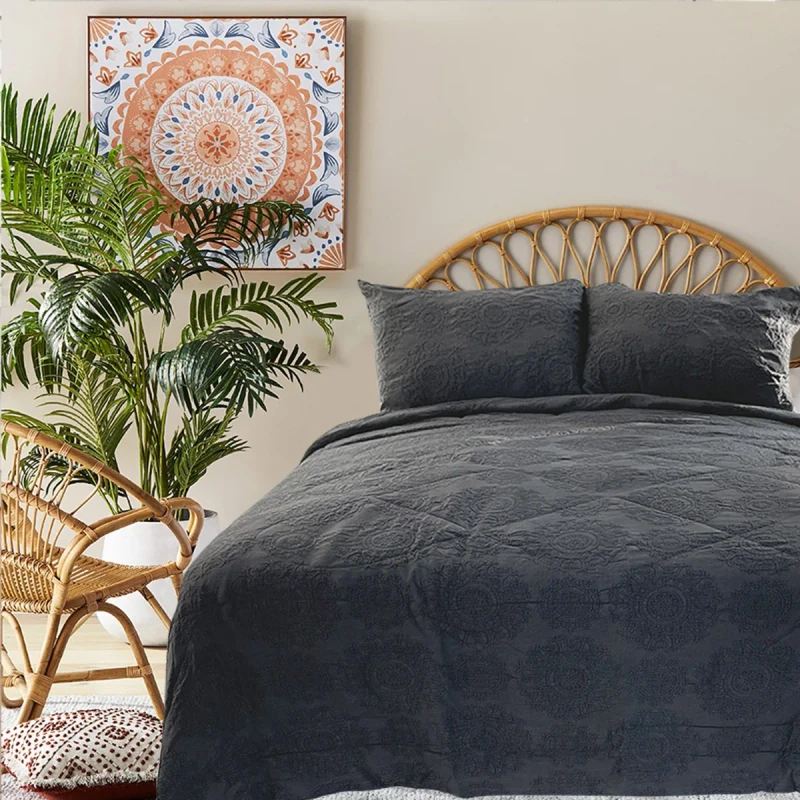 Super-Soft-Down-Comforter-100-Cotton-Machine-Washable-Bedding-Quilt-Set