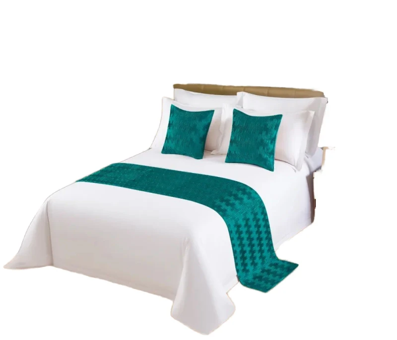 Super-Soft-European-and-American-Style-King-Bed-Runner-Woven-Hotel-with-Printed-Duvet-Cover-Set