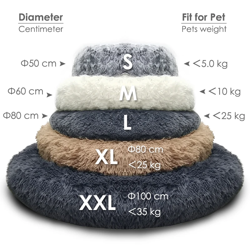 Super-Soft-Handmade-Donut-Pet-Dog-Bed-Large-Dog-Warm-Customized-Fluffy-Plush-Bed-Linen-Rubber-Bentonite-Comfortable-Washable