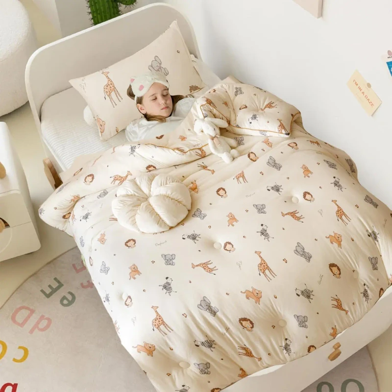 Super-Soft-Lightweight-Organic-Cotton-Baby-Bedding-Set-Warm-Cozy-Custom-Comforter-Cute-Animals-Duvet-Cover-Pillowcase-Set