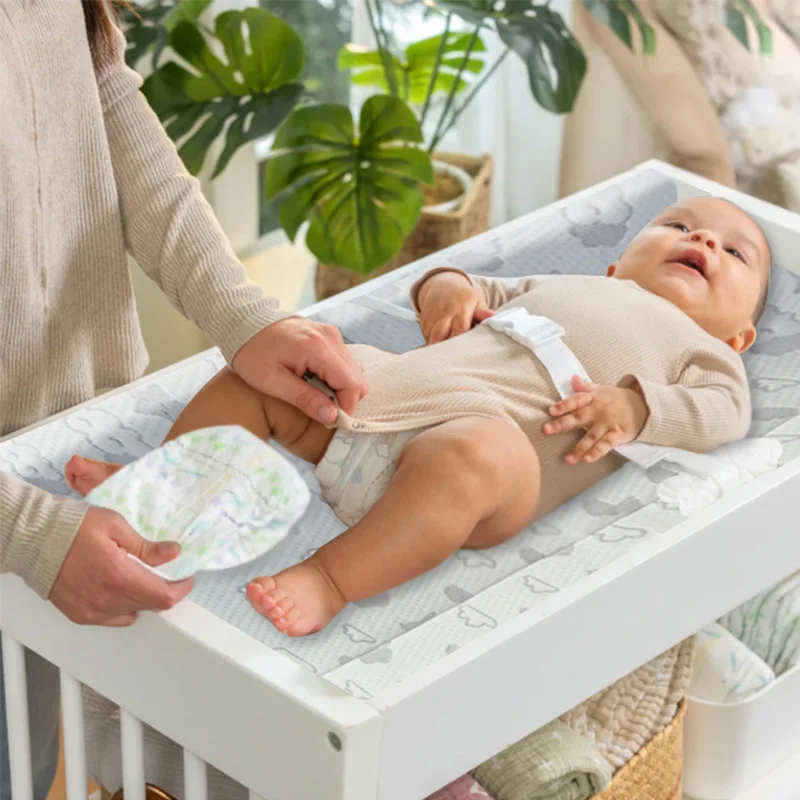 Super-Soft-Memory-Foam-Bamboo-Muslin-Baby-Changing-Pad-Cover-with-Elastic-Cartoon-Pattern-41x7910cm-for-Newborn-Care