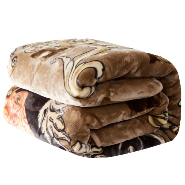 Super-Soft-Printed-Knitted-King-Size-Blanket-Raschel-Warm-Mink-Blanket-Winter
