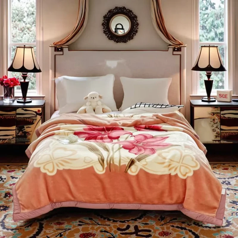 Super-Soft-Warm-Luxury-2-Ply-Reversible-Korean-Mink-Fleece-Microfiber-King-Size-Bedroom-Bed-Blanket-Heavy-Raschel-Bed-Blankets