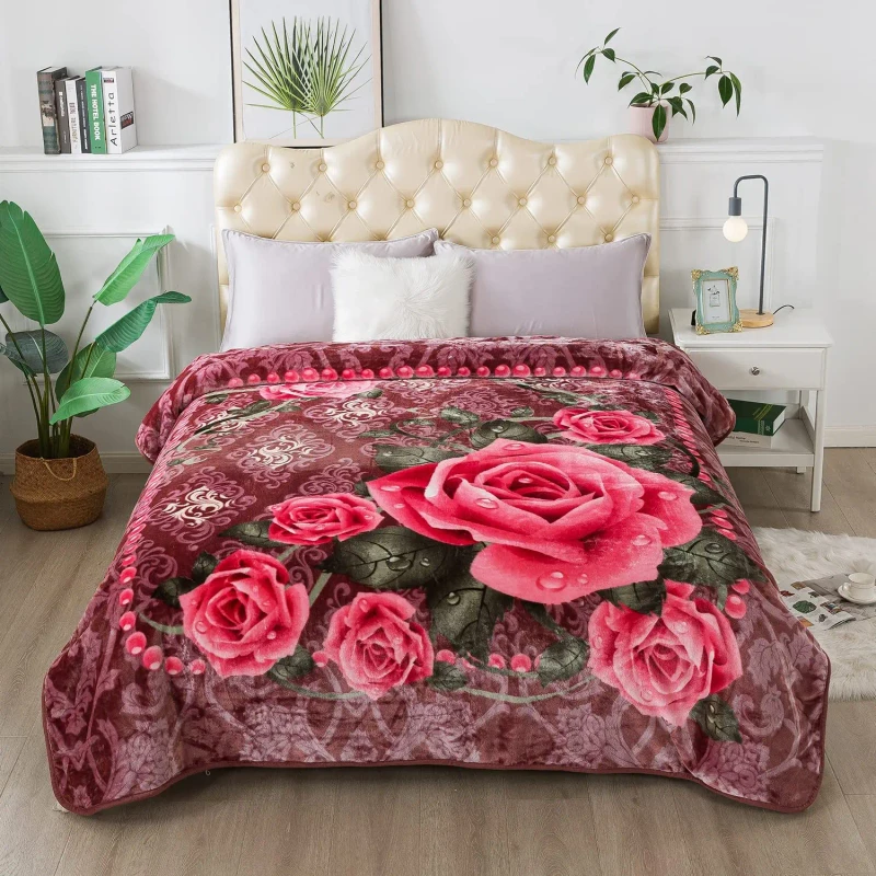 Suppliers-Lowest-Price-Super-Soft-Weft-India-Style-Flower-Silky-Soft-and-Warm-Floral-Quilt-Blanket-Raschel-Blanket